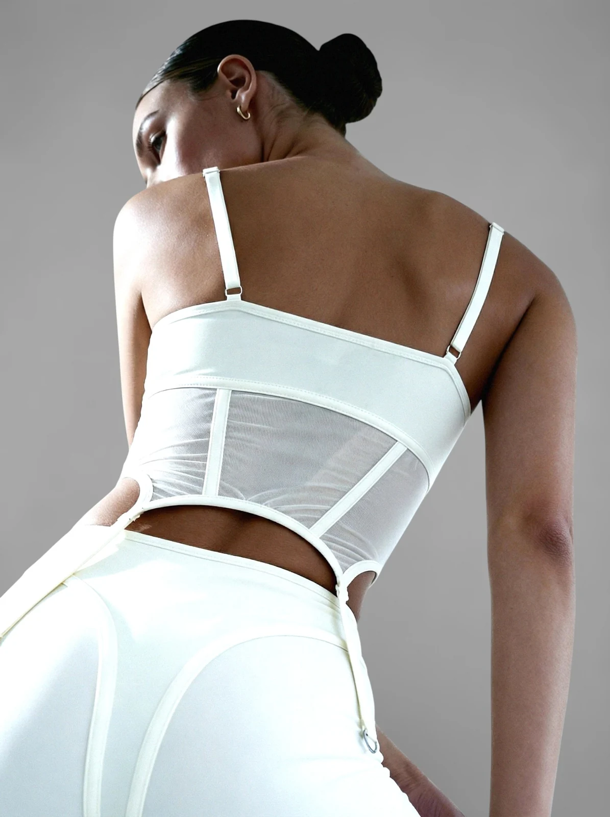Milk Mesh Top